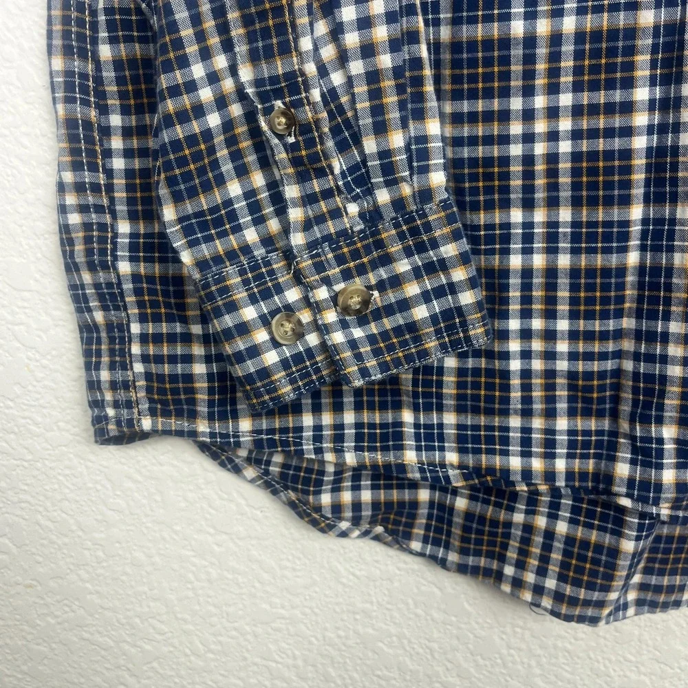 Wrangler Riggs Shirt Men XL Multicolor Buffalo Plaid Cotton Workwear Button Down